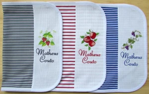 Kit com 3 Guardanapos Escolares Personalizados - Artesanato e Personalizados
