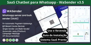 (Saas) Profissional Para Whatsapp Wasender V3.5