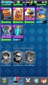 Conta Clash Royale Desafiante lvl10