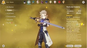 AR 56 com Yelan de Simulacra, Kazuha, Cyno c1, Albedo... - Genshin Impact