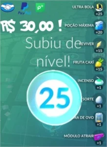 Conta Pókemon Go Level 25 - Pokémon
