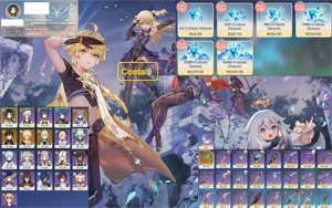 Ar 45 xiao zhong jean keqing lança de jade bennet c3 xiangli - Genshin Impact