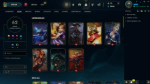 Conta LOL LVL 73 | 106 Campeões| 62 Skins |UNRANKED| 2014 - League of Legends