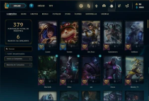 Conta Unranked com 115 Champs e 81 Skins ( MAIN TOP ) - League of Legends LOL