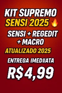 KIT SUPREMO SENSI 2025 🔥 (sensi + regedit + macro juntos)