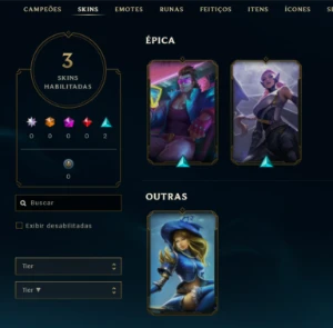 Conta Handlevel Nv 40 / 3 Skins / 33 Campeões / Full Acesso - League of Legends LOL