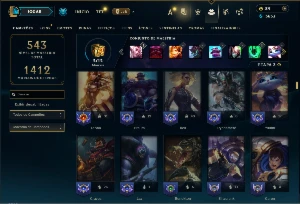 Bronze 2 com TODOS os champs e 105 Skins - League of Legends LOL