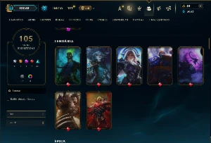 Bronze 2 com TODOS os champs e 105 Skins - League of Legends LOL