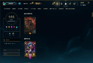 Bronze 2 com TODOS os champs e 105 Skins - League of Legends LOL