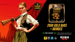 2000 Gold Bars Para Red Dead Online (Para PC) + Brindes