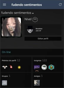 Conta Steam level 101