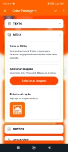 Criador de postagens - telegram