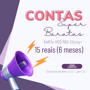 Contas Netflix-Hbo-Disney+ Super Baratas - Assinaturas e Premium