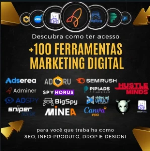 1 Mês - Ferramentas de Marketing Digital, Design e SEO - Assinaturas e Premium