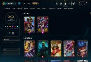Prata 2 com TODOS os Champs e 203 Skins ( ADC / SUP ) - League of Legends LOL