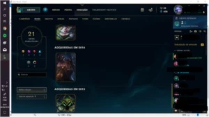 CONTA DE LOL PLAT3 - League of Legends
