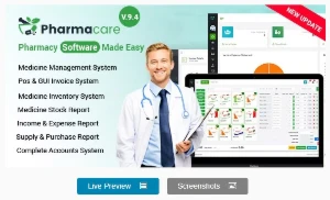 [Script Web] Pharmacare - Sistema De Clinica E Hospital