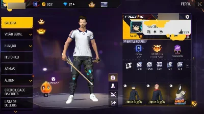 Conta de fre fire Megumi + Yuji + gel Maníacos - Free Fire