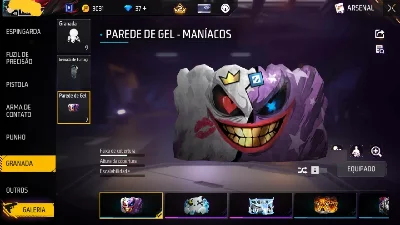 Conta de fre fire Megumi + Yuji + gel Maníacos - Free Fire