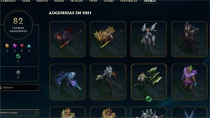 Conta D1 287 Skins, 4100 de RP - League of Legends LOL