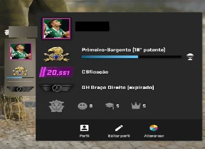Conta Cs Prime +20,500K Especial Level 7 Gc - Counter Strike