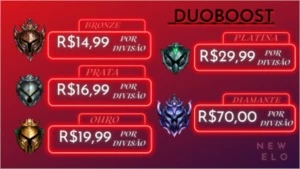 New elo - Elo job/Duo boost barato. - League of Legends LOL