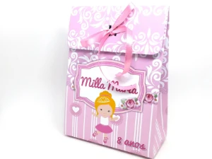 Kit Colorir e Modelar Bailarina com Sacolinha - Artesanato e Personalizados
