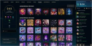 Conta de lol desde 2013, todos os champs,  top 40 fiora br. - League of Legends
