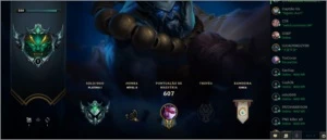 Conta de lol desde 2013, todos os champs,  top 40 fiora br. - League of Legends