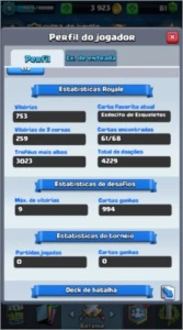 CONTA ARENA LENDARIA + 4 CARTAS LENDARIAS - Clash Royale