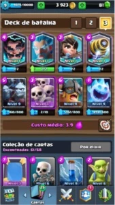 CONTA ARENA LENDARIA + 4 CARTAS LENDARIAS - Clash Royale