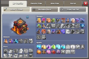 💙zS💙 Clash of Clans TH10 full lv78 | BB 5 full | 700 gems