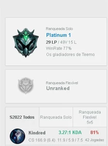s1 acc com kayle juíza muito rara 70% wr platina 1 - League of Legends LOL