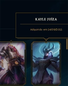 s1 acc com kayle juíza muito rara 70% wr platina 1 - League of Legends LOL