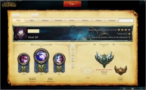 CONTA DE LOL PRATA IV+69 CAMPEÕES+22 SKINS+3 PÁGINAS DE RUNA - League of Legends