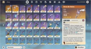 Conta genshin impact com XIAO e outros 5 estrelas + 2 Armas
