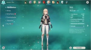 Conta genshin impact com XIAO e outros 5 estrelas + 2 Armas