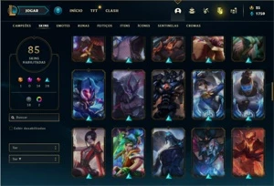 Conta Bronze 1 com 94 Champs e 85 Skins - League of Legends LOL