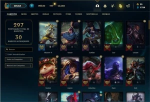 Conta Bronze 1 com 94 Champs e 85 Skins - League of Legends LOL