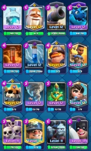 10K+Troféus|Level 58|16 Evos - Clash Royale