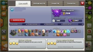 CONTA CV 9 FULL + GEMAS + TROCA DE NOME DA VILA - Clash of Clans