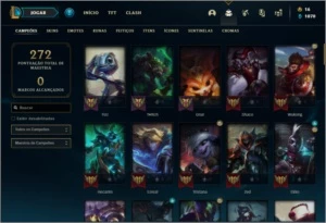 Conta prata 2 com 45 skins e 90 champs - League of Legends LOL