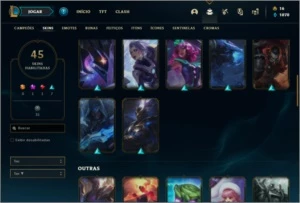 Conta prata 2 com 45 skins e 90 champs - League of Legends LOL