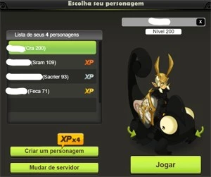 VENDO CONTA NO SERVIDOR BRUTAS - Dofus