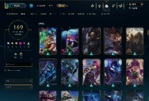 Conta Lol 169 Skins|464 Rp|Todos Os Bonecos|Unranked - League of Legends