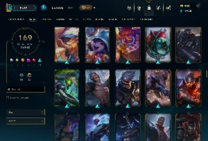 Conta Lol 169 Skins|464 Rp|Todos Os Bonecos|Unranked - League of Legends