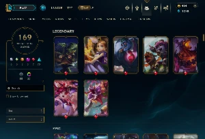 Conta Lol 169 Skins|464 Rp|Todos Os Bonecos|Unranked - League of Legends
