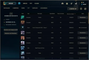 Conta ouro 1 barata com 2 skins e 24 champs - League of Legends LOL