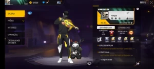 Vendo conta de free fire lv80