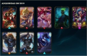 Conta Lvl 72 com varias skins de adc!!!! - League of Legends LOL